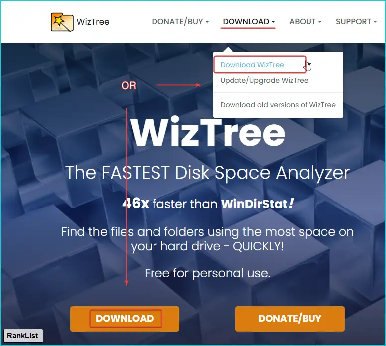 위즈트리(WizTree) - 트리사이즈 대체용 폴더 용량 확인 및 정리하는 프로그램